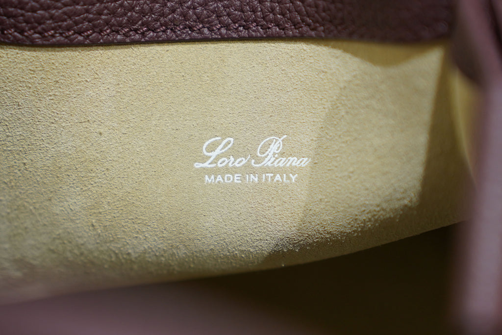 Loro Piana | Bale Bag (Small) – Leather – Brown – Gold Hardware