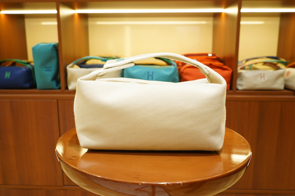 Hermes | Bride a Brac Large – Canvas – White – Silver Hardware