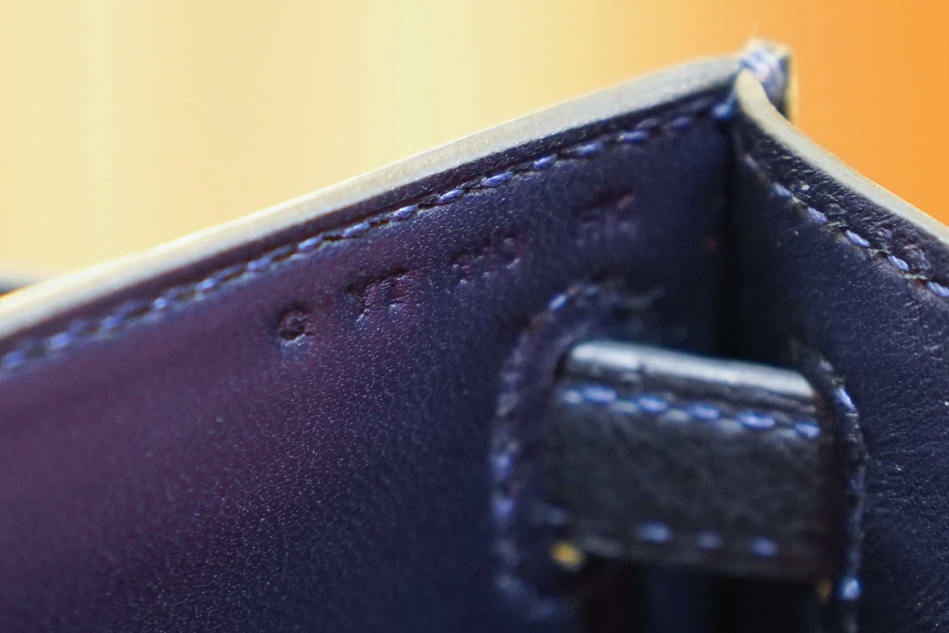 Hermes | Kelly Pochette – Ostrich Leather – Black & Red – Gold Hardware