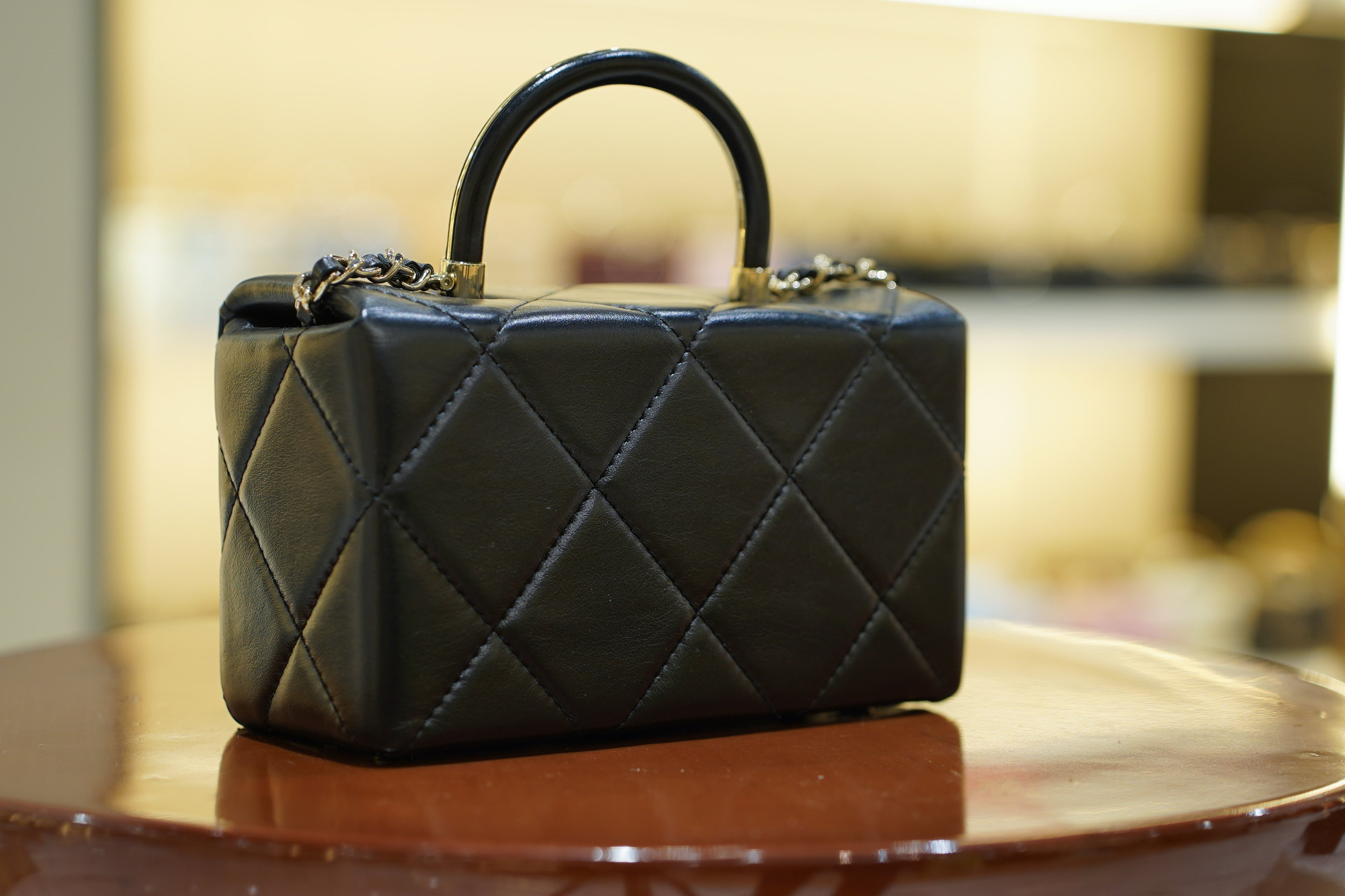 Chanel | Box Bag – Small – Lambskin – Black – Gold Hardware