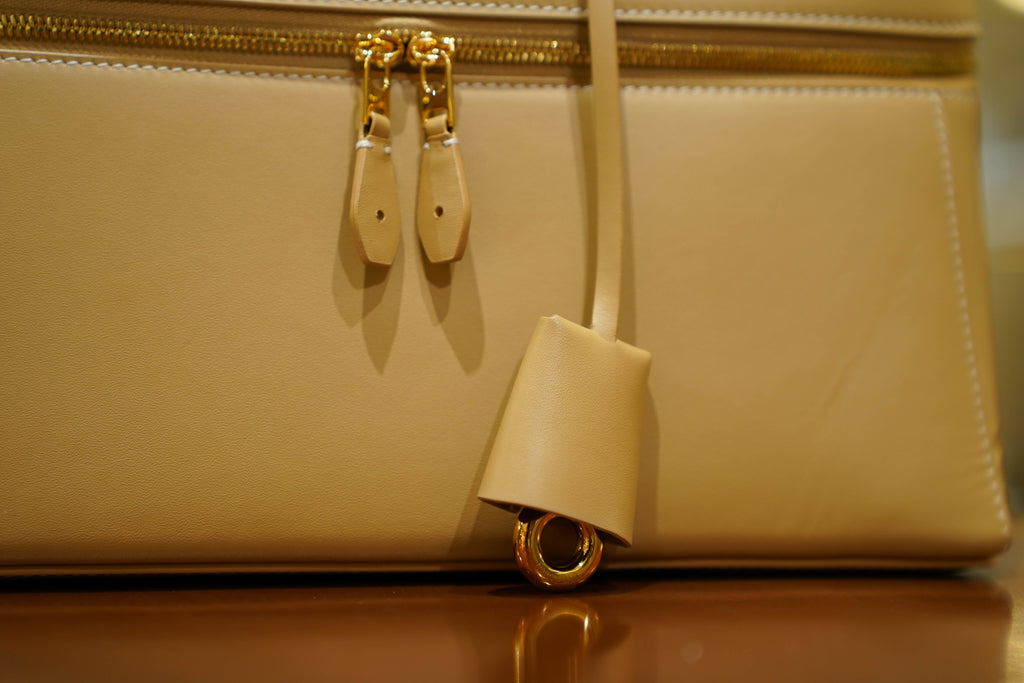Loro Piana | Extra Bag L27 – Leather – Beige – Gold Hardware
