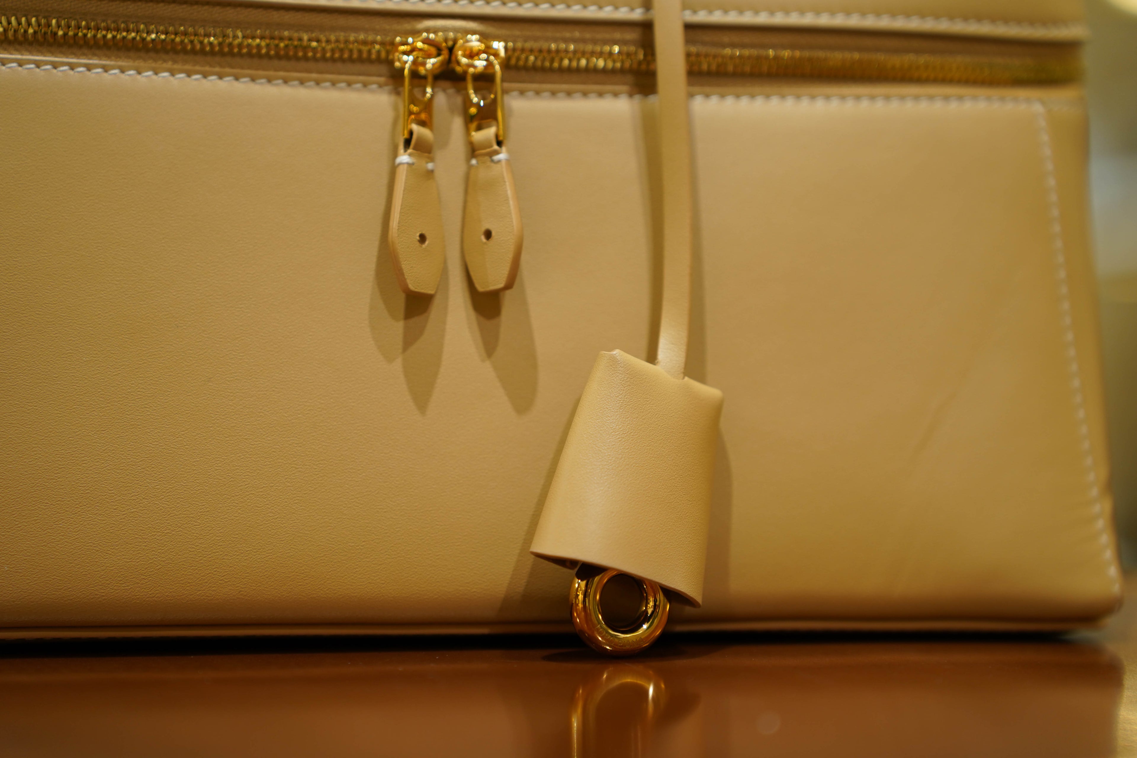Loro Piana | Extra Bag L27 – Leather – Beige – Gold Hardware