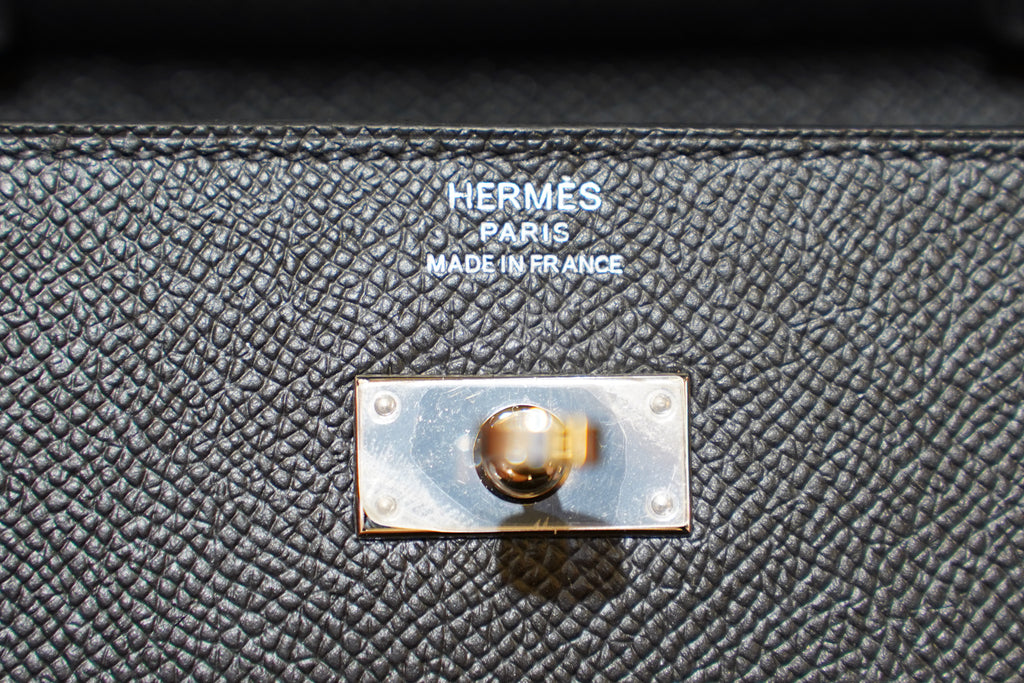 Hermes | Kelly – 28 – Epsom – Black – Silver Hardware
