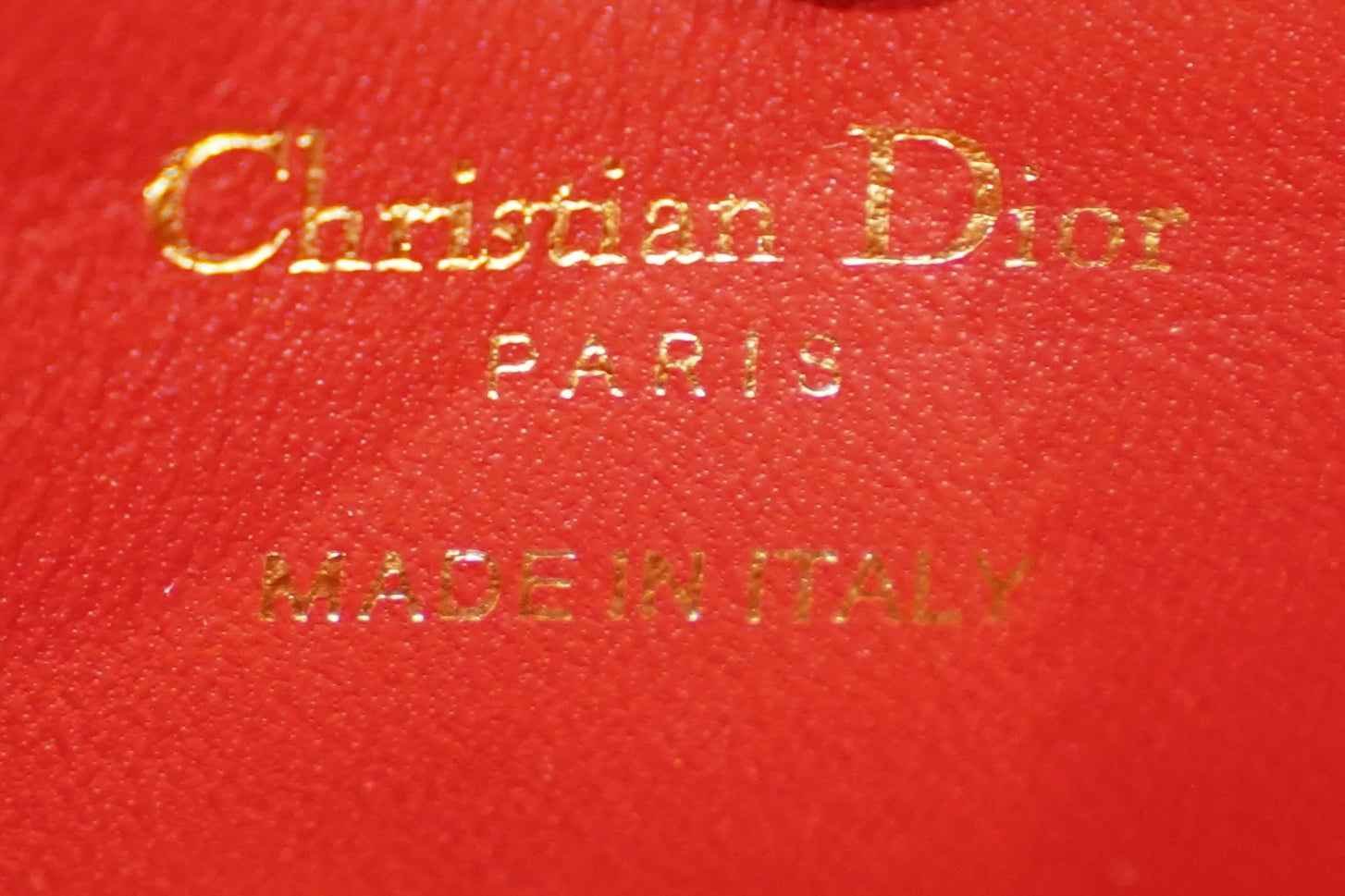 Dior | Dior-Caro – Lambskin – Red – Gold Hardware