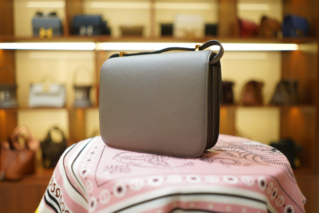Hermes | Constance – Epsom – Grey – Gold Hardware