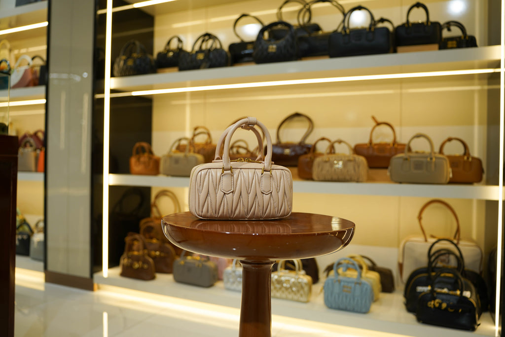 Miu Miu | Arcadie (Mini) – Matelassé – Blush – Gold Hardware
