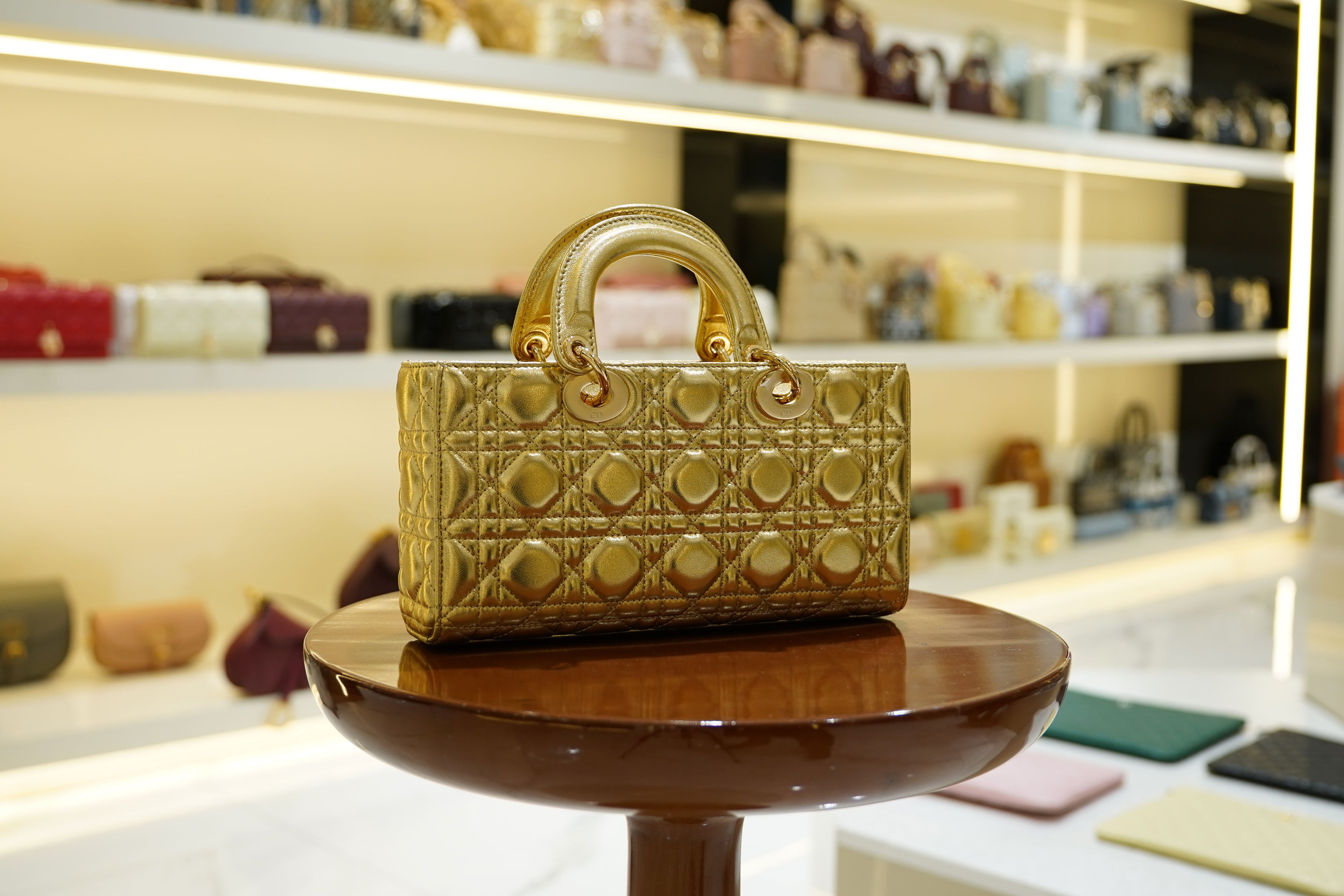 Dior | D-Joy Bag – Patent Leather – Gold – Gold Hardware