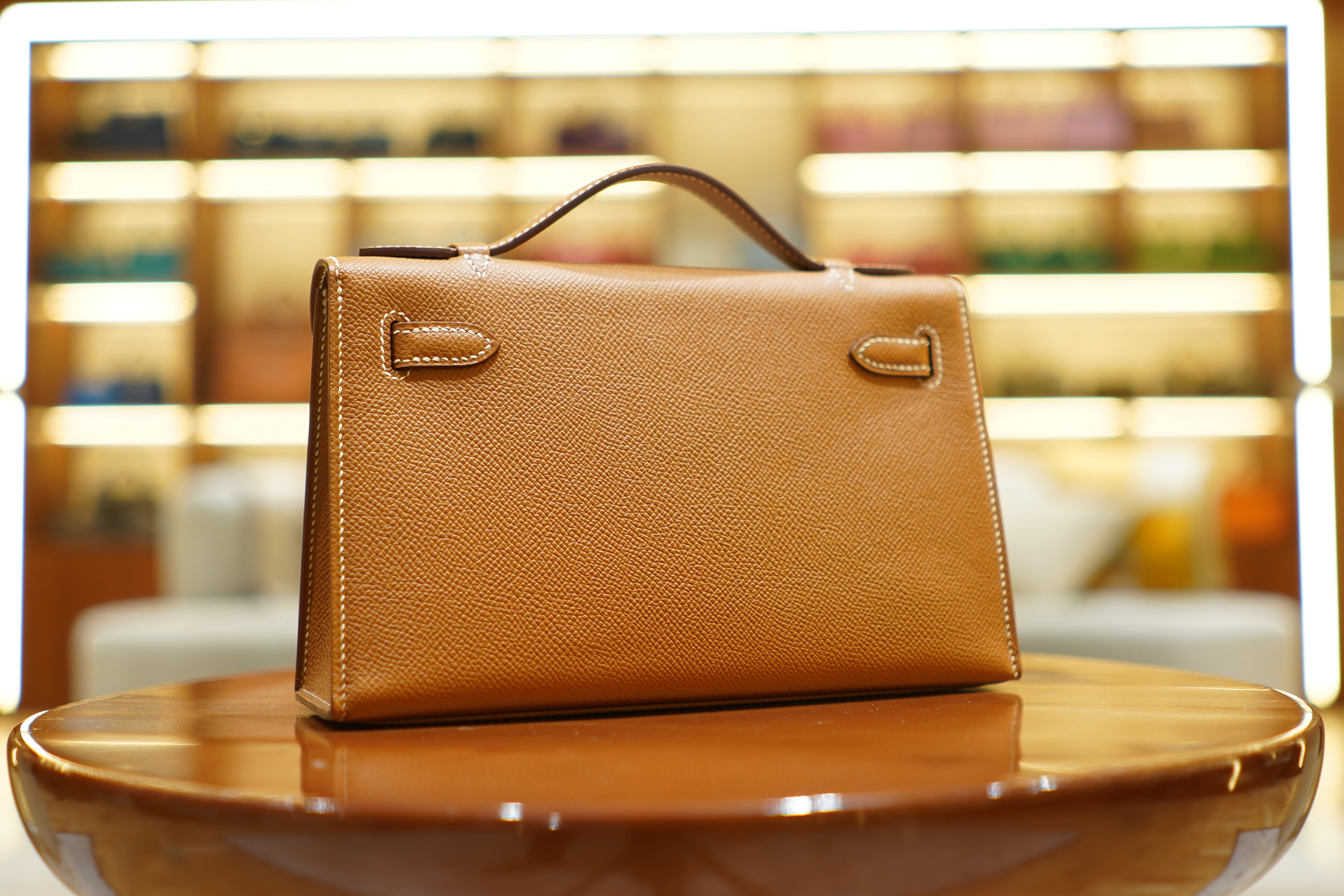Hermes | Kelly Pochette – Epsom – Orange – Gold Hardware