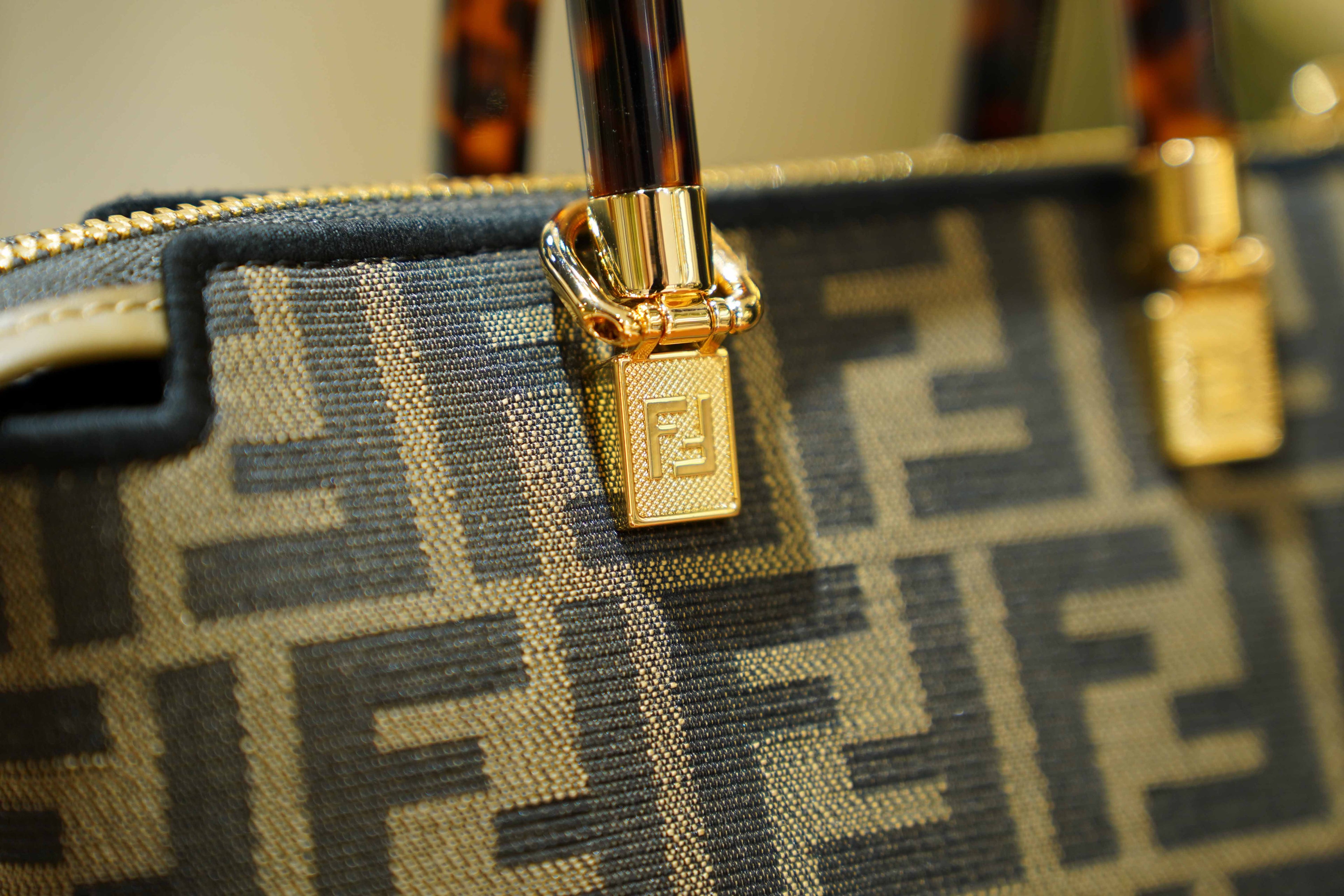 Fendi | By The Way Bag – Canvas – Brown – Gold Hardware