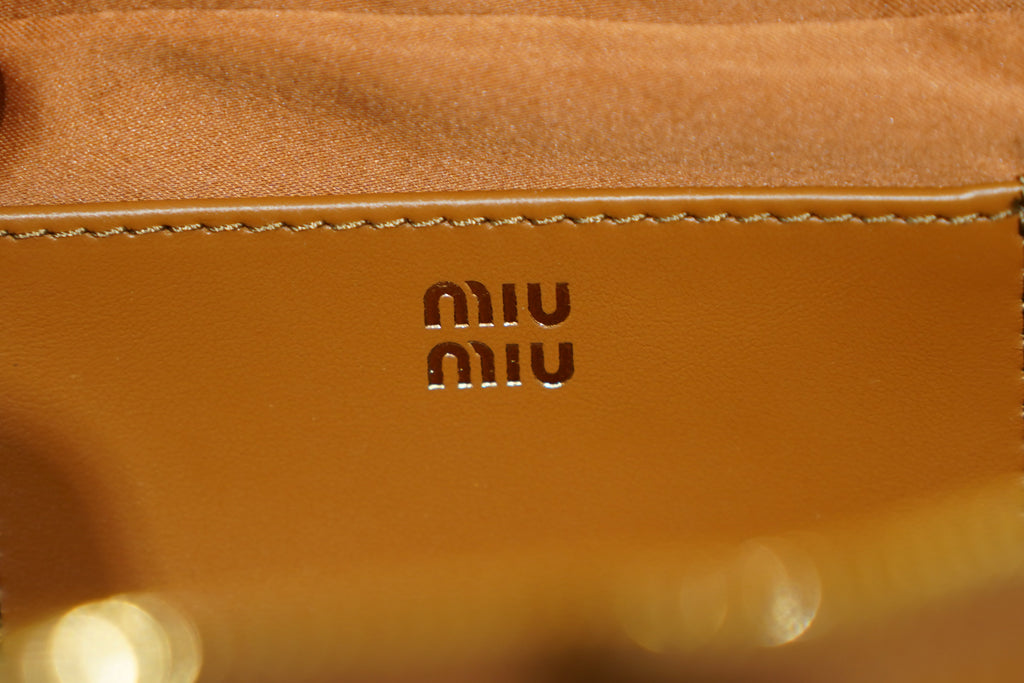 Miu Miu | Arcadie (Mini) – Leather – Brown – Gold Hardware