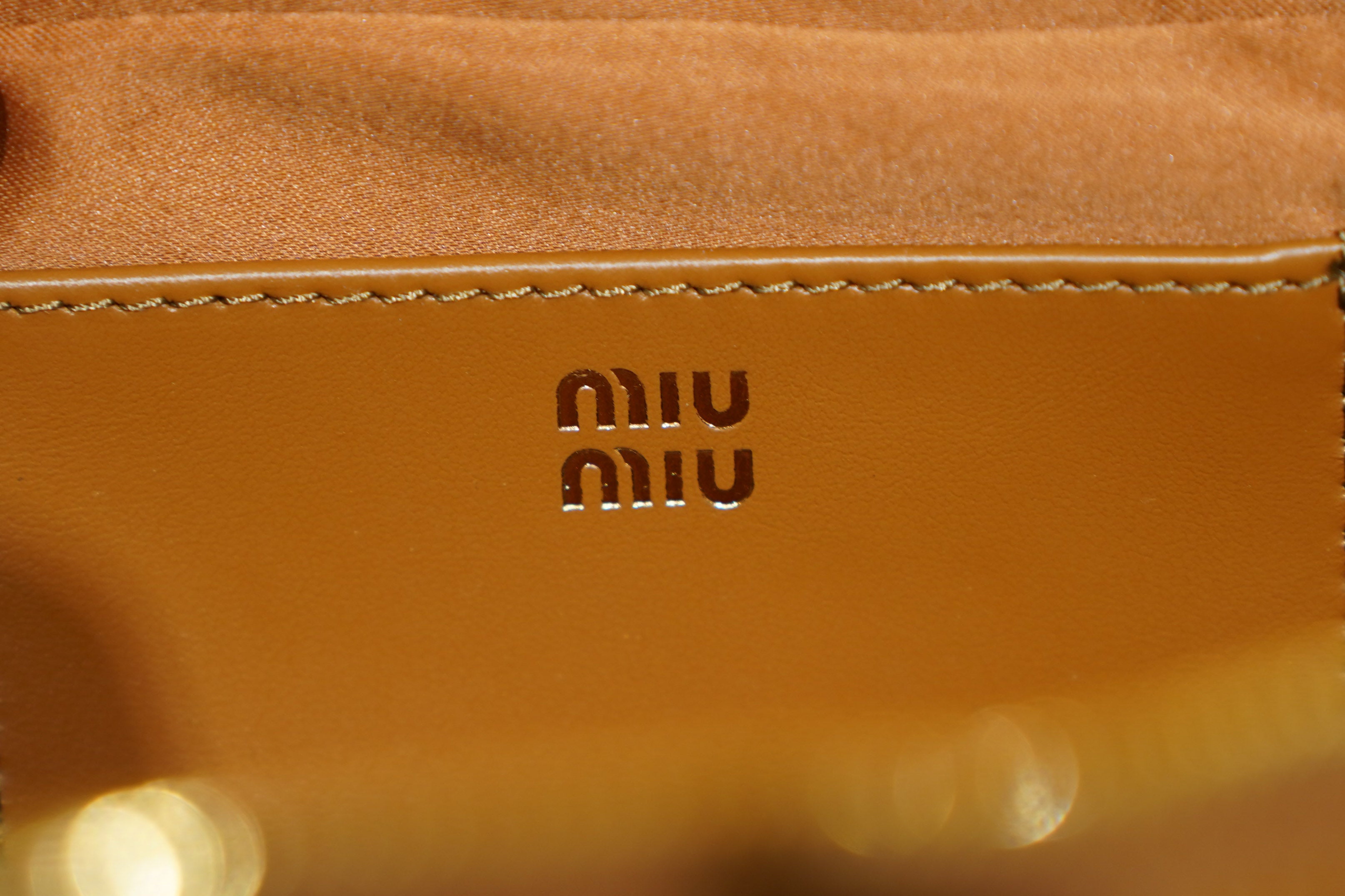 Miu Miu | Arcadie (Mini) – Leather – Brown – Gold Hardware