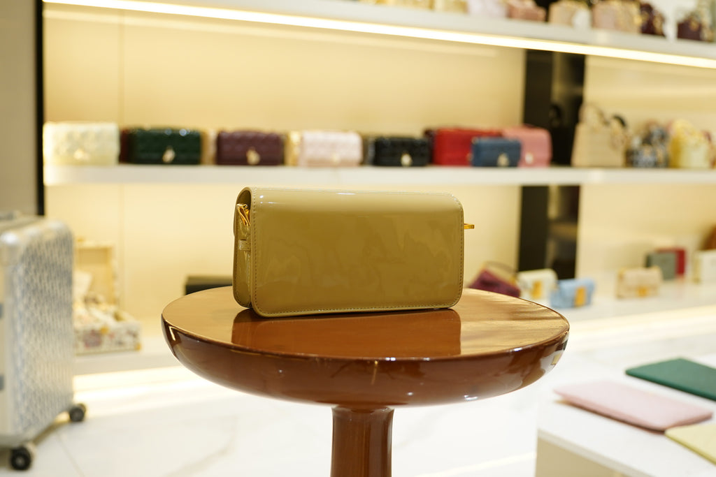 Dior | Miss Dior – Patent Leather – Beige – Gold Hardware