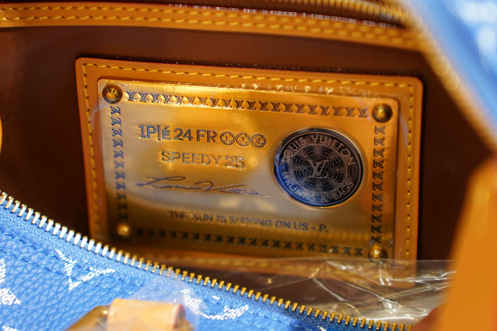 Louis Vuitton | Speedy – Canvas – Bleu – Gold Hardware