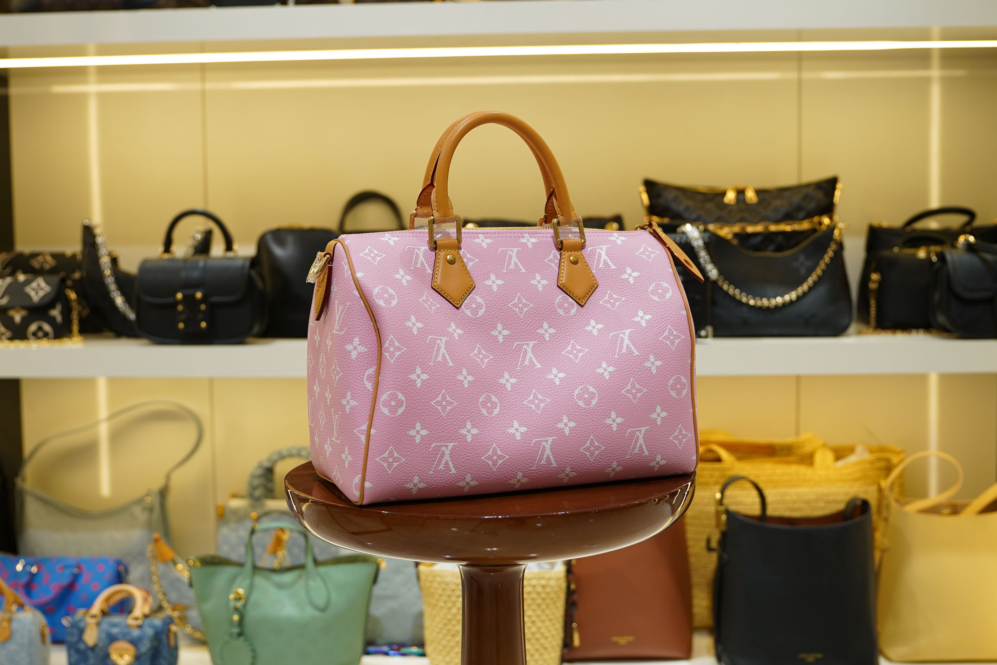 Louis Vuitton | Speedy – Canvas – Rose Ballerine – Gold Hardware