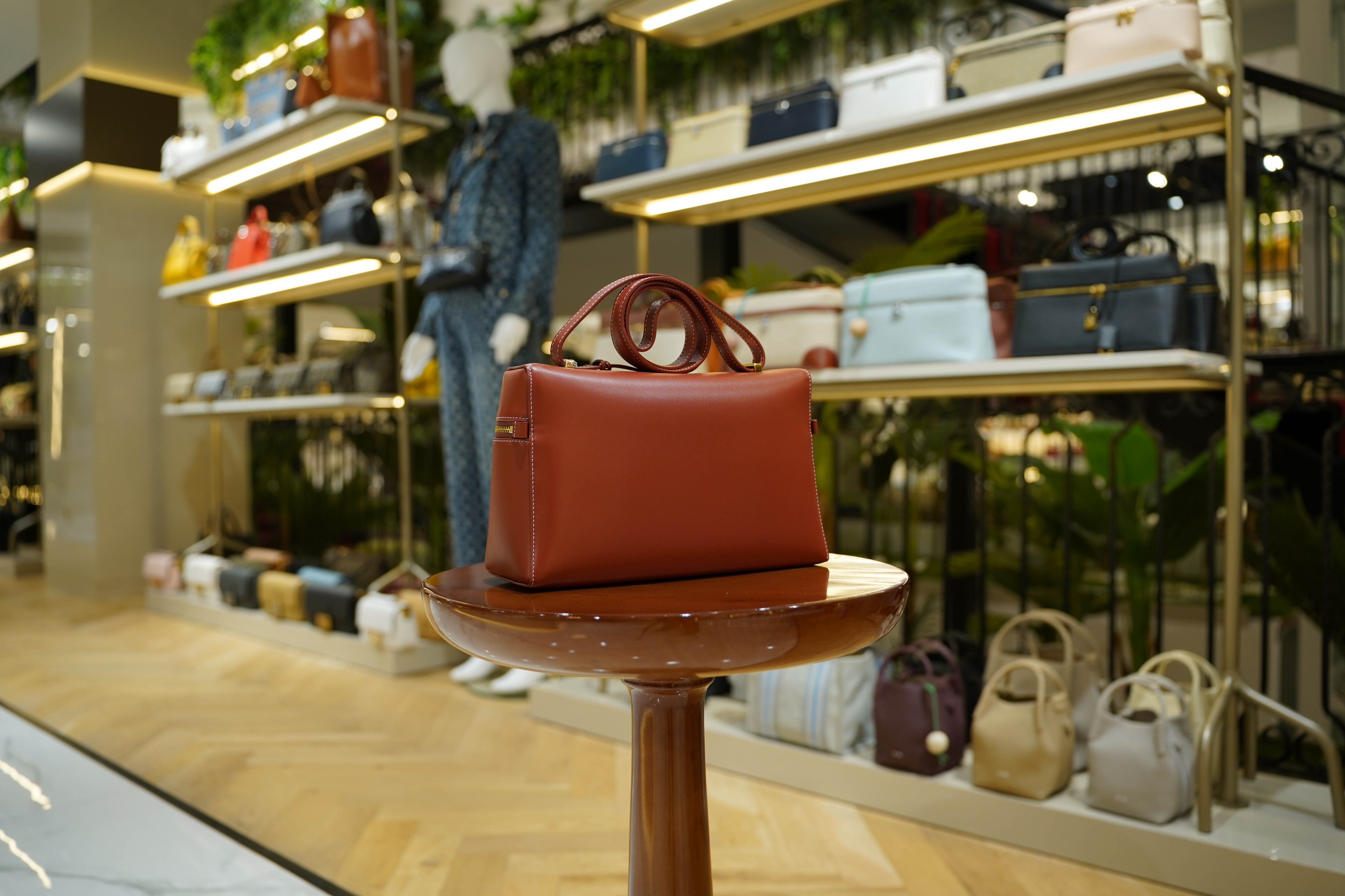 Loro Piana | Extra Bag L27 – Leather – Red – Gold Hardware