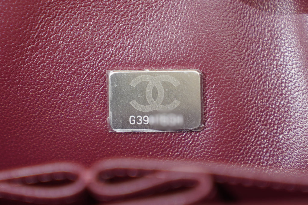 Chanel | Classic Flap Bag – Medium – Lambskin – Burgundy – Silver Hardware
