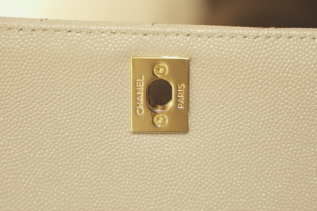 Chanel | Coco Mini – Lambskin – Grey – Gold Hardware
