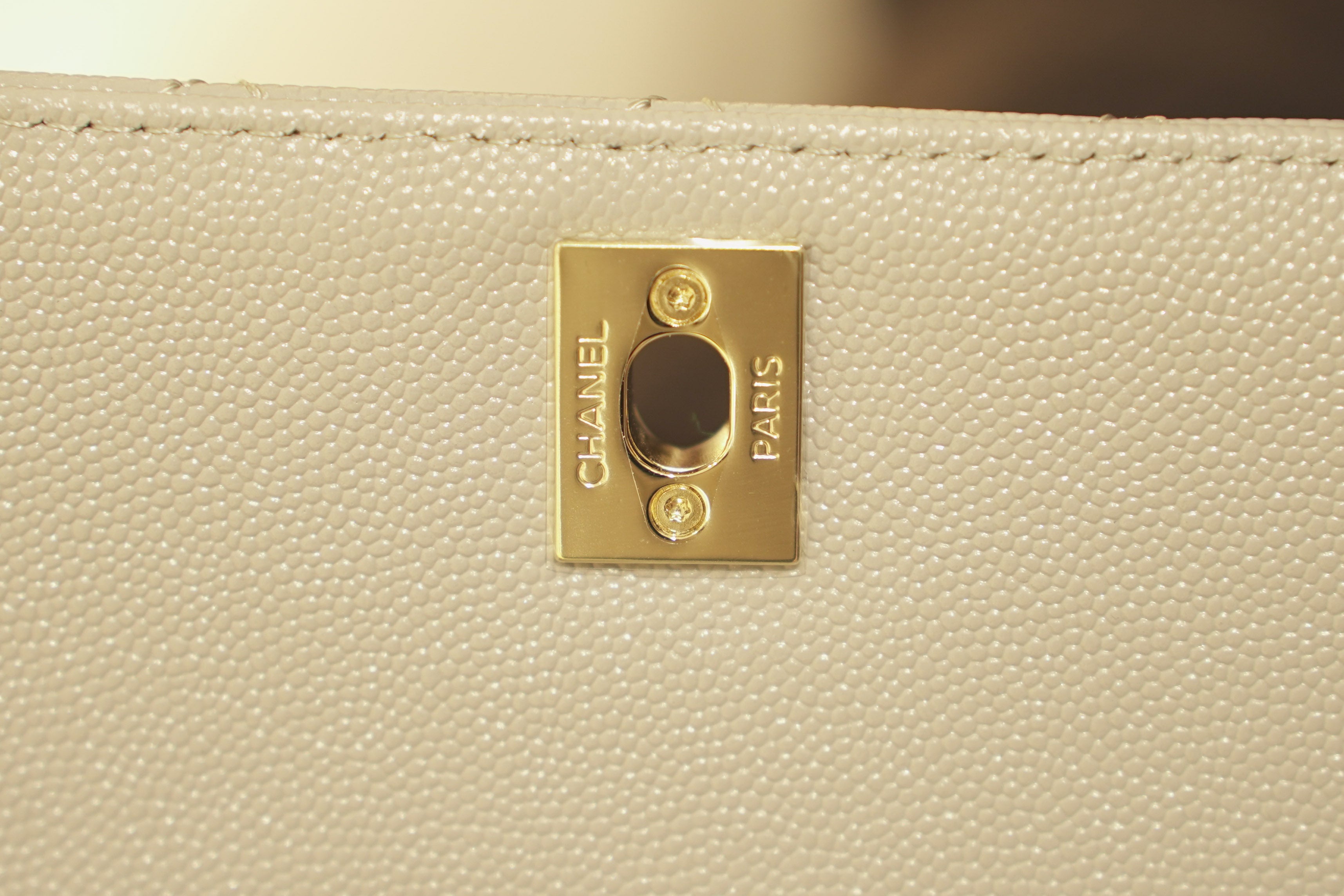 Chanel | Coco Mini – Lambskin – Grey – Gold Hardware