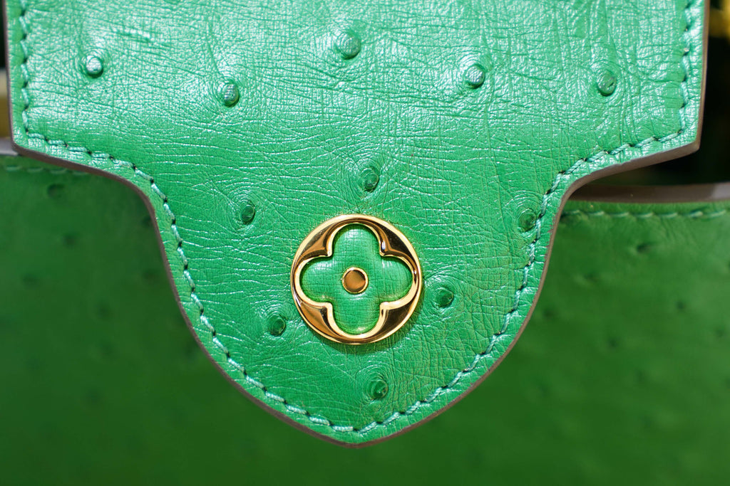 Louis Vuitton | Capucines Medium – Ostrich Leather – Green – Gold Hardware