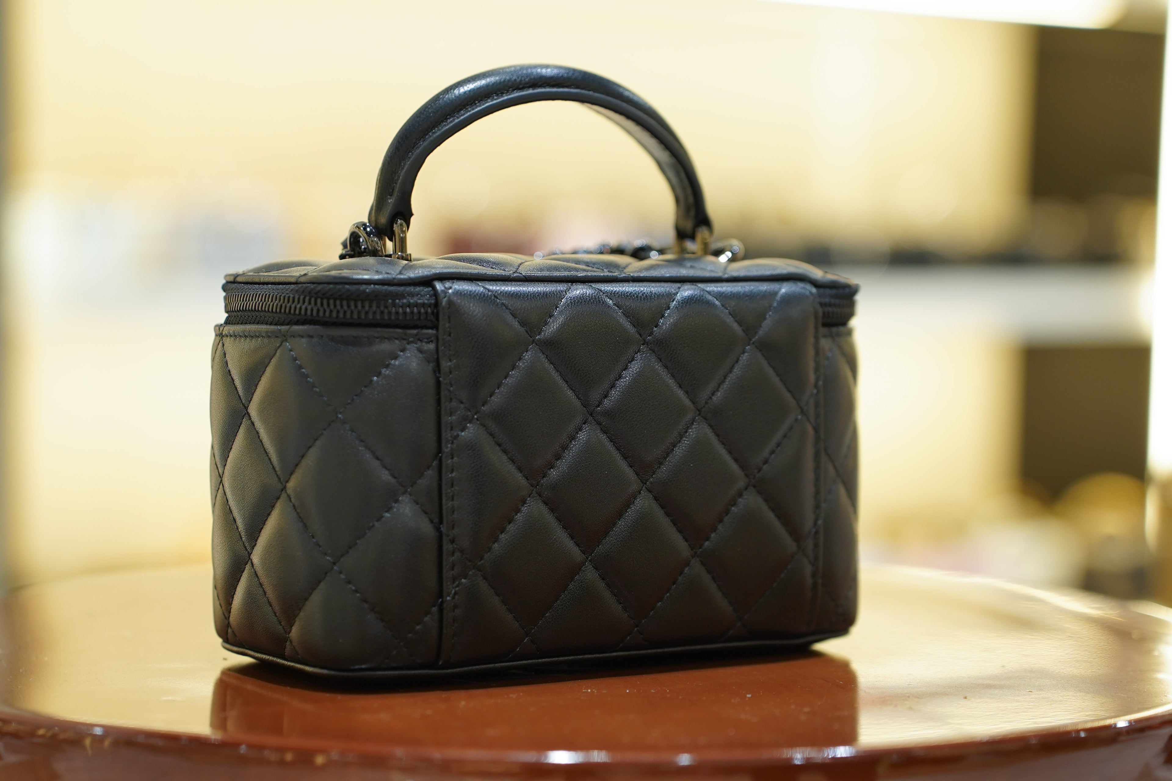 Chanel | Small Vanity – Lambskin – Black – Silver Hardware