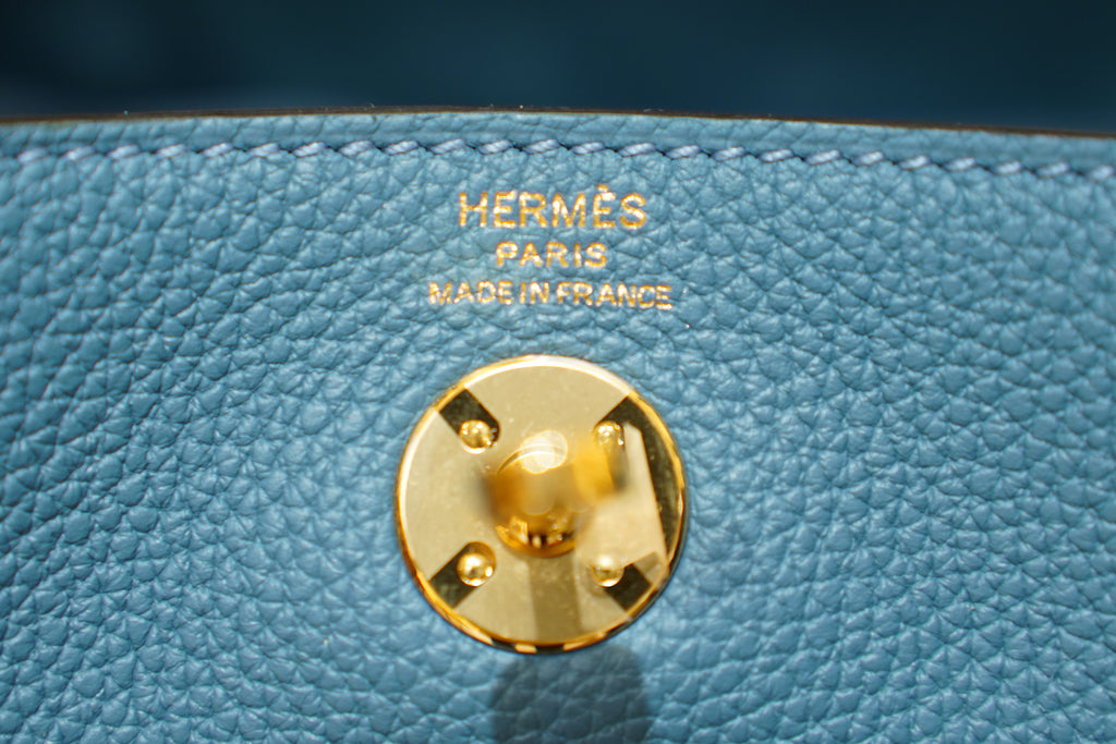 Hermes | Lindy Mini – Togo – Blue – Gold Hardware