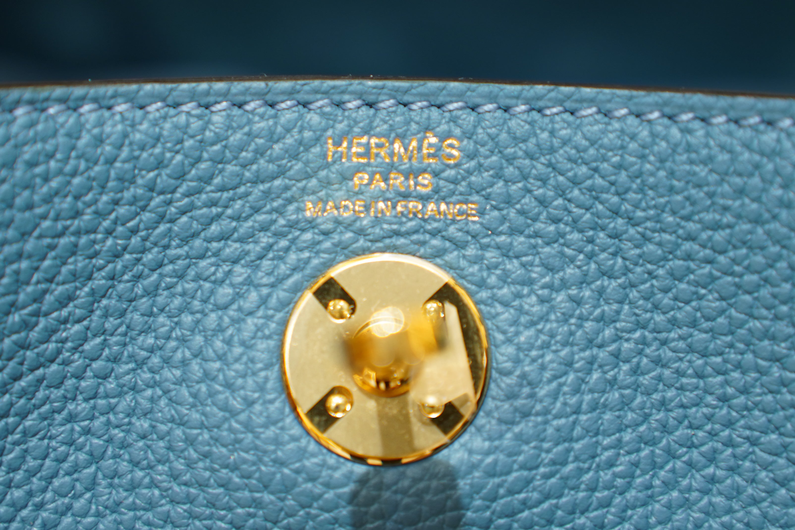 Hermes | Lindy Mini – Togo – Blue – Gold Hardware