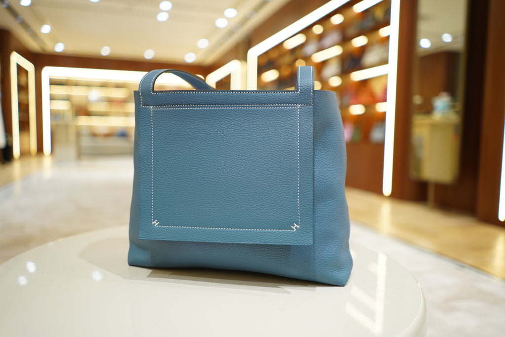 Hermes | Clemence Cabasellier 31 – Clemence – Blue – Silver Hardware