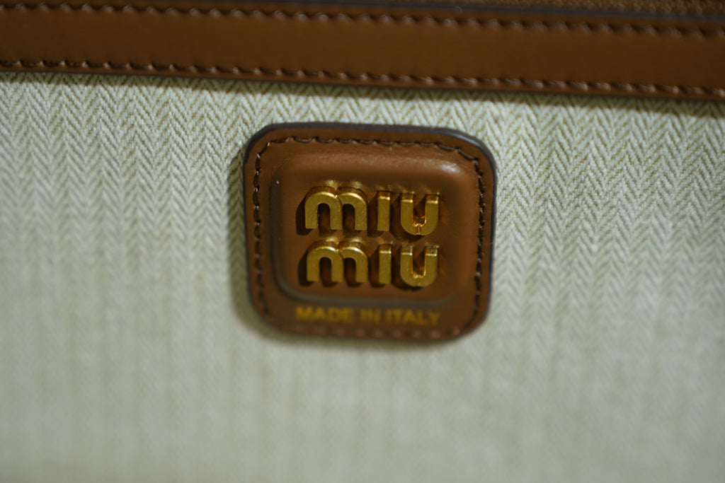 Miu Miu | Madras Bag (Medium) – Leather – Brown – Gold Hardware
