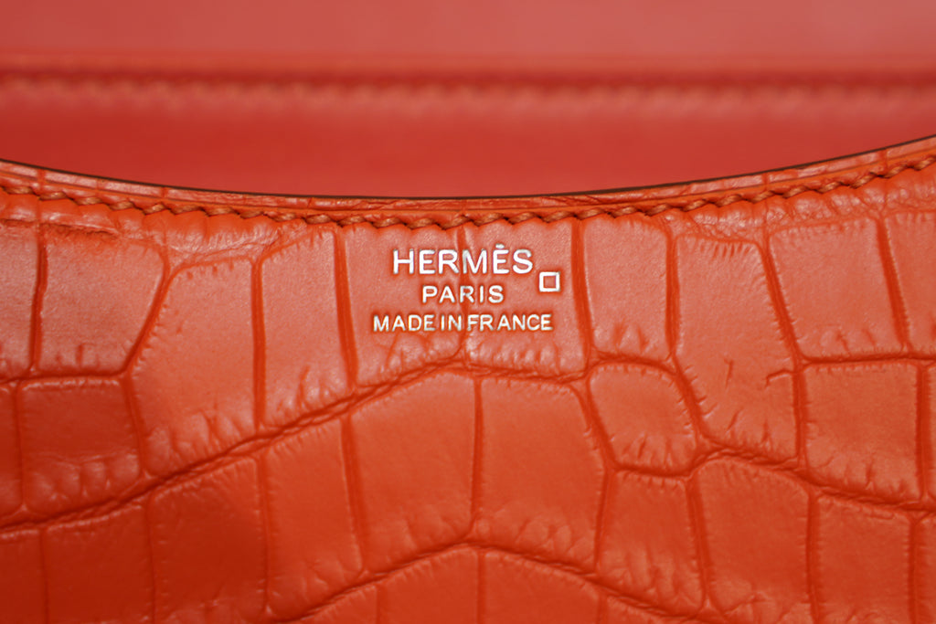 Hermes | Constance – Leather – Orange – Silver Hardware