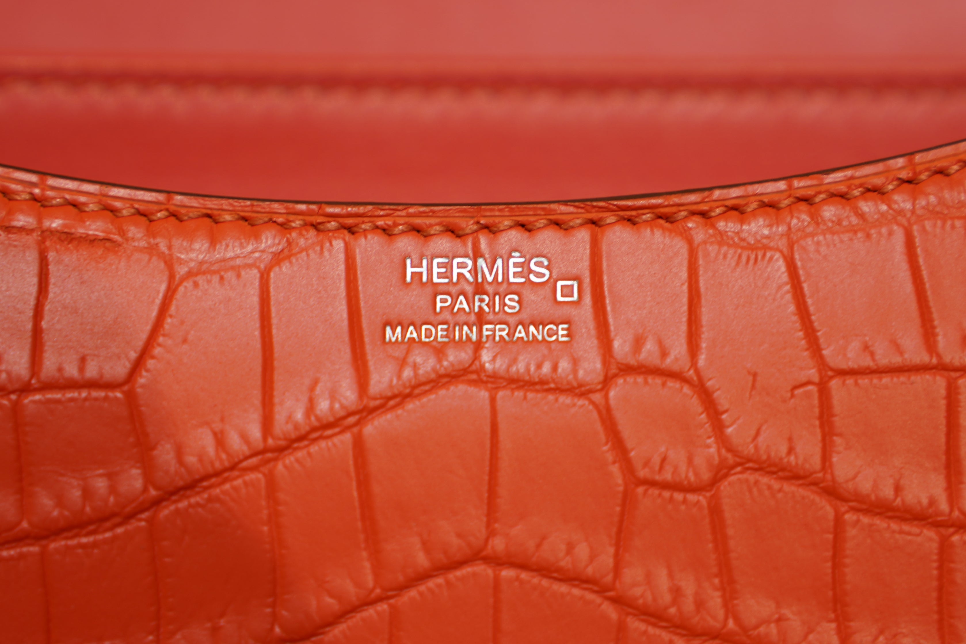 Hermes | Constance – Leather – Orange – Silver Hardware