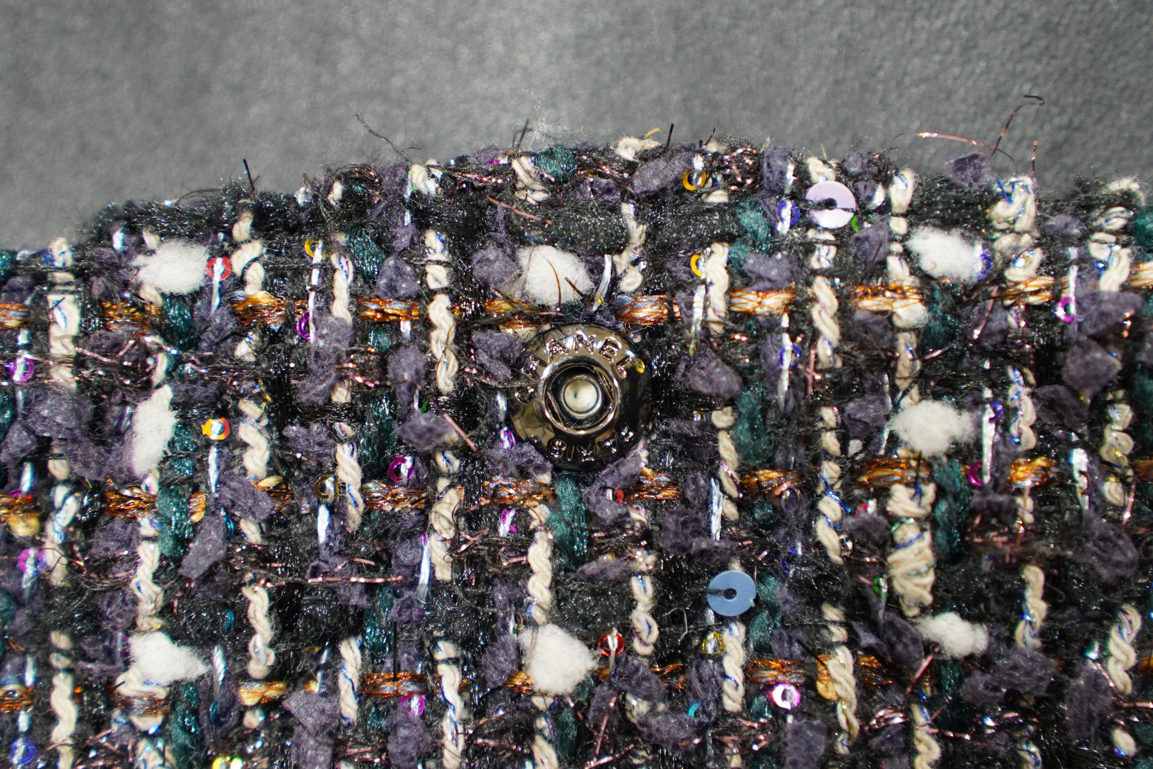 Chanel | Classic Flap Bag – Medium – Tweed – Multicolor – Black Hardware