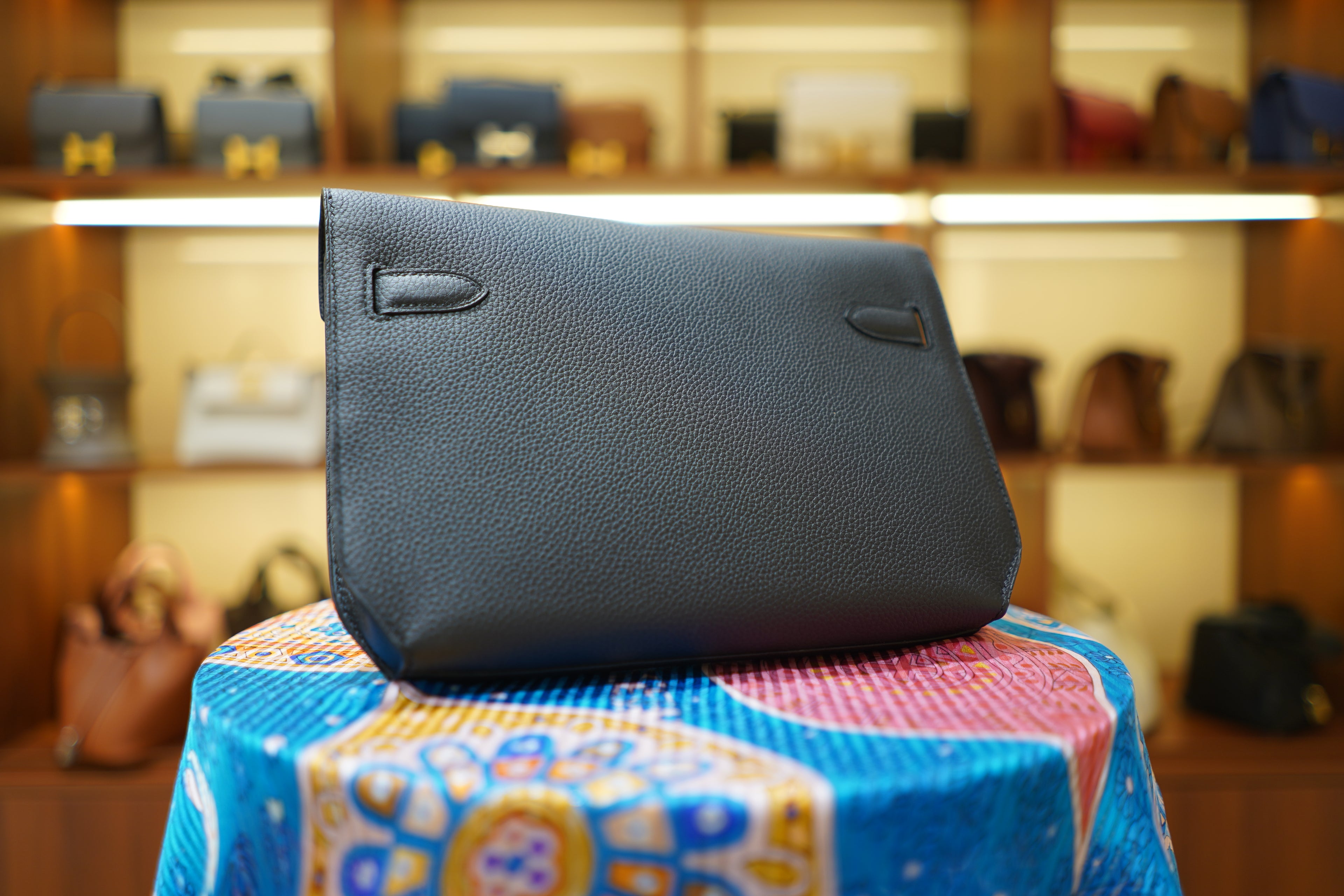 Hermes | Kelly Depeches 25 – Togo – Black – Gold Hardware