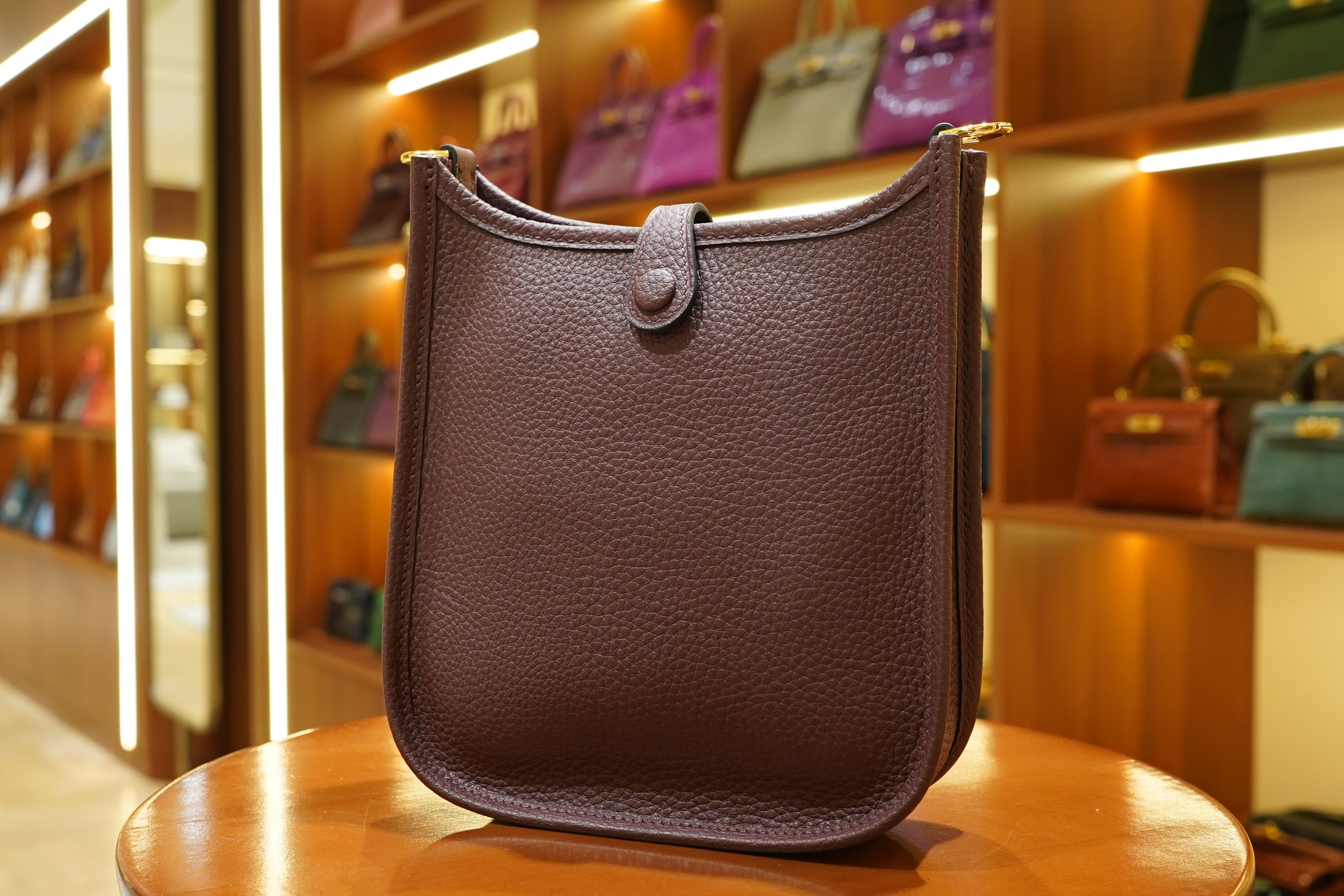 Hermes | Evelyne Small – Togo – Brown – Gold Hardware