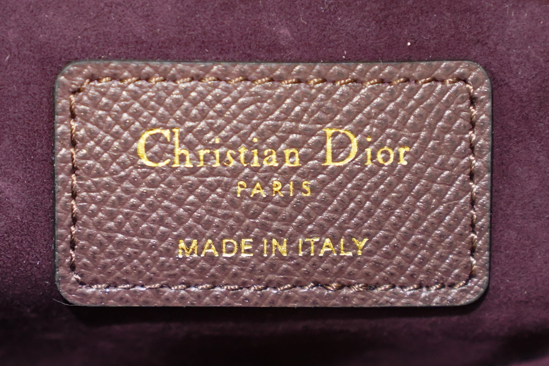 Dior | Saddle Bag (Small) – Leather – Dark Brown – Gold Hardware