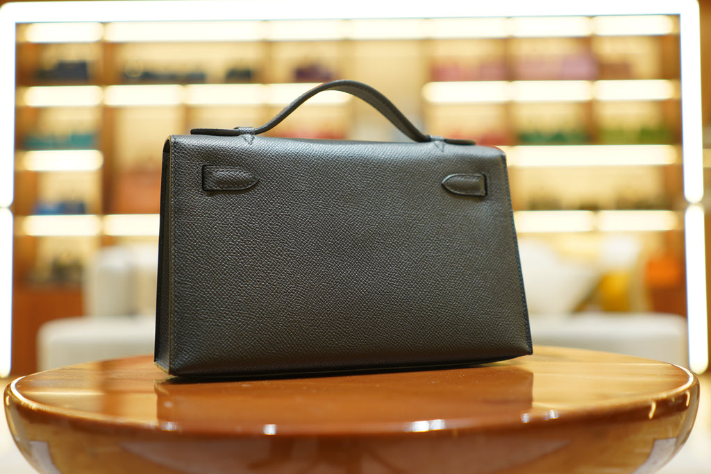 Hermès | Pochette Kelly – Togo – Noir – Quincaillerie dorée