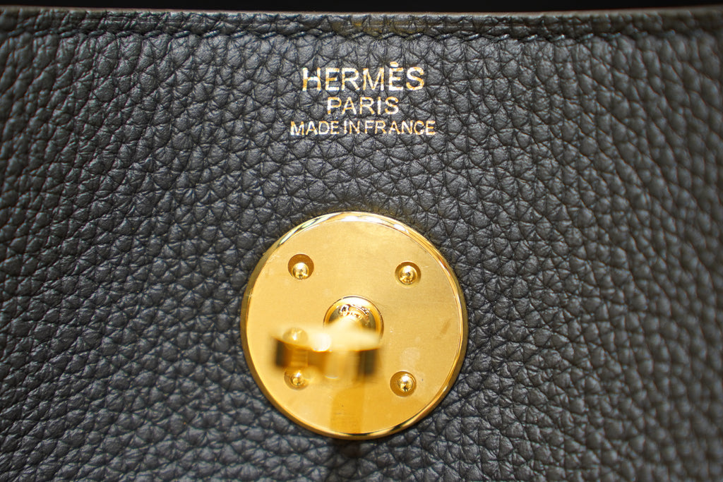 Hermès | Lindy Large – Leather – Black – Gold Hardware