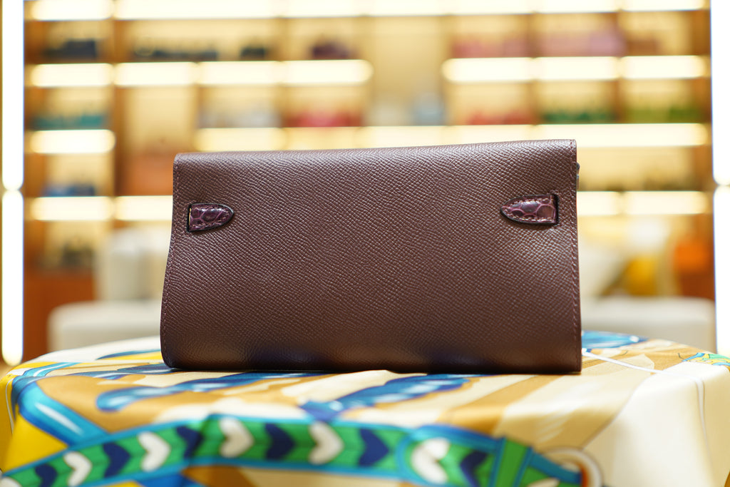 Hermes | Kelly To Go Wallet – Epsom – Brown – Gold Hardware