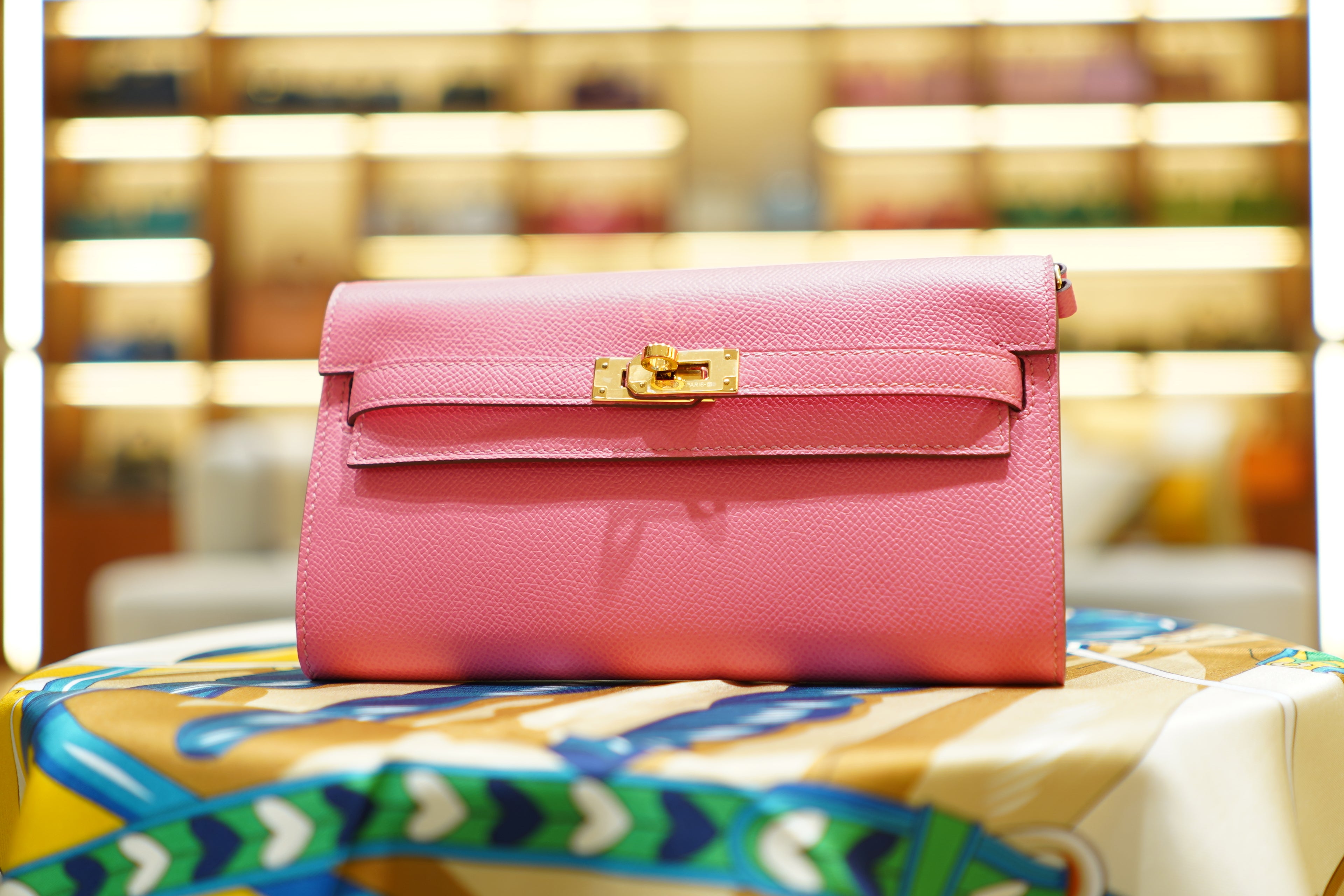 Hermes | Kelly To Go Wallet – Epsom – Pink – Gold Hardware