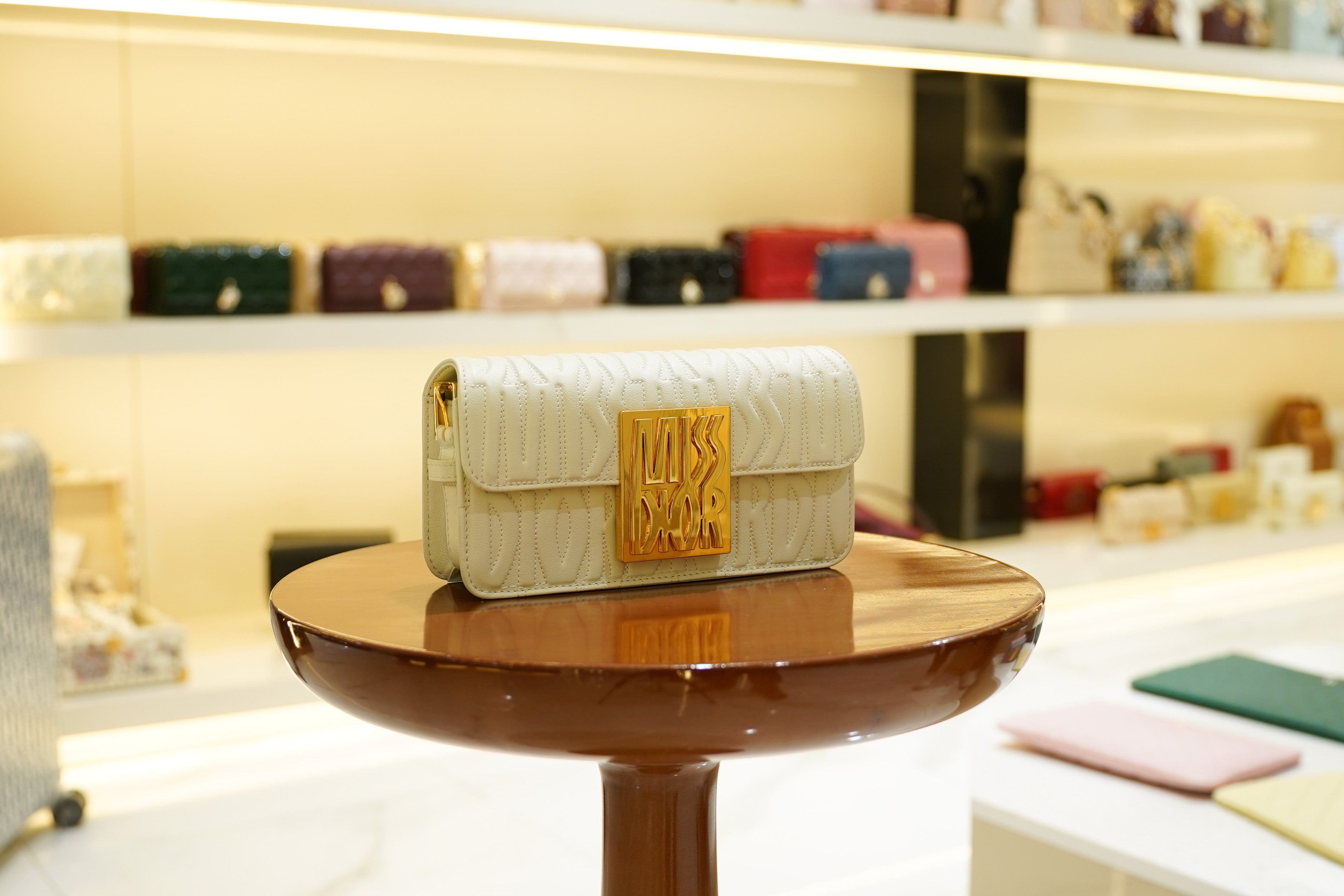 Dior | Miss Dior – Lambskin – Beige – Gold Hardware