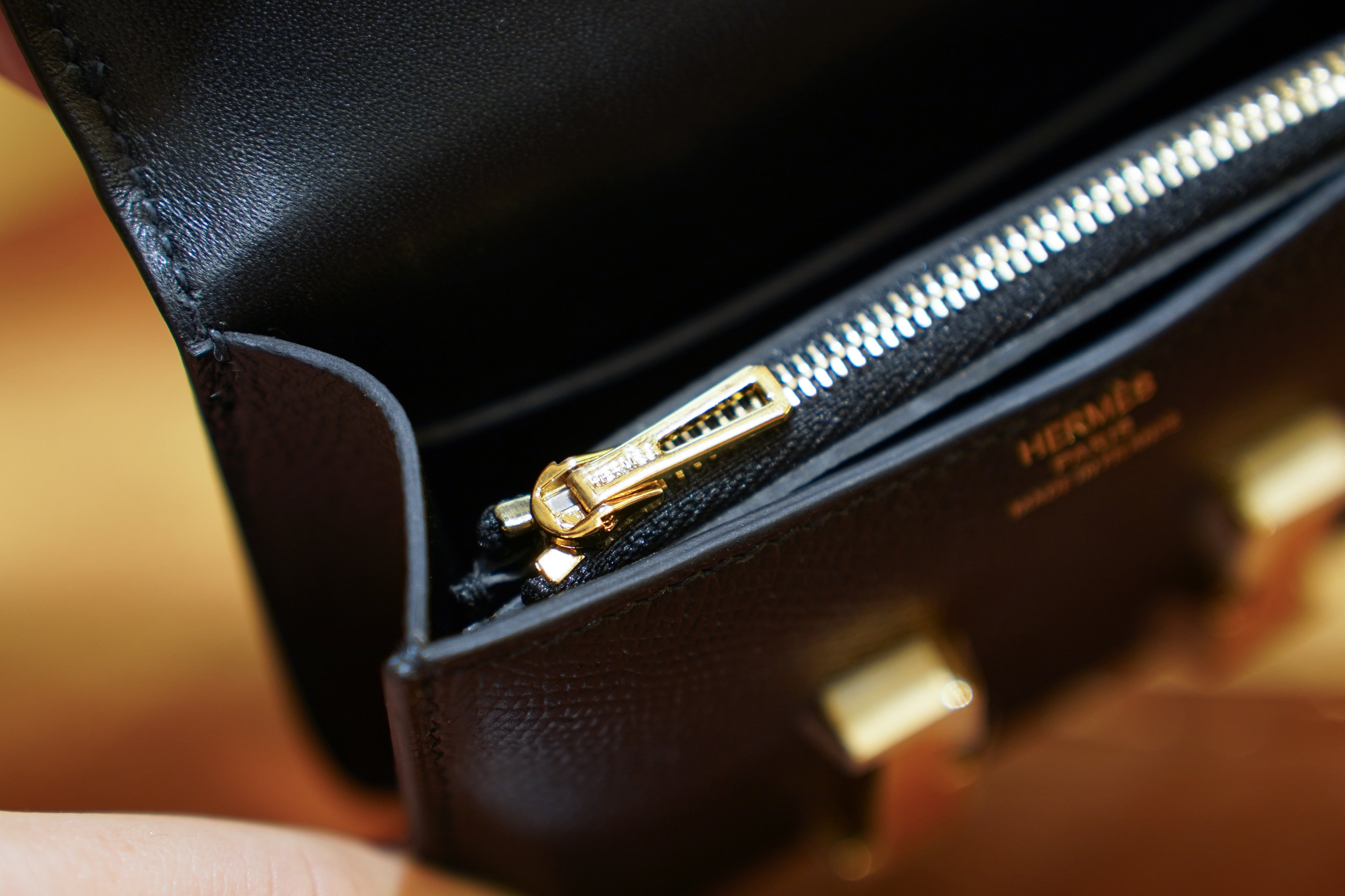 Hermes | Constance Slim Wallet – Epsom – Black – Gold Hardware