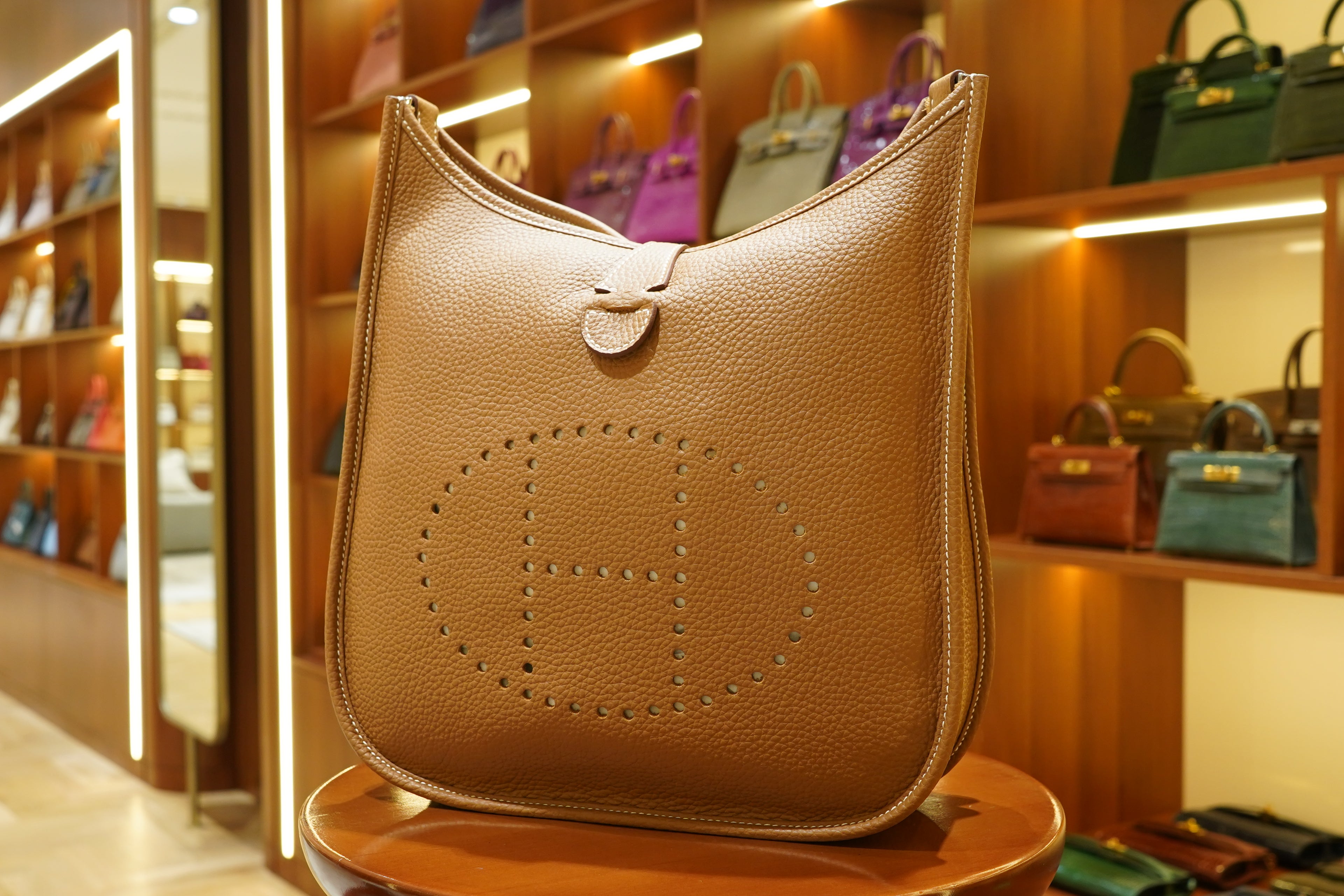 Hermes | Evelyne – Togo – Brown – Gold Hardware
