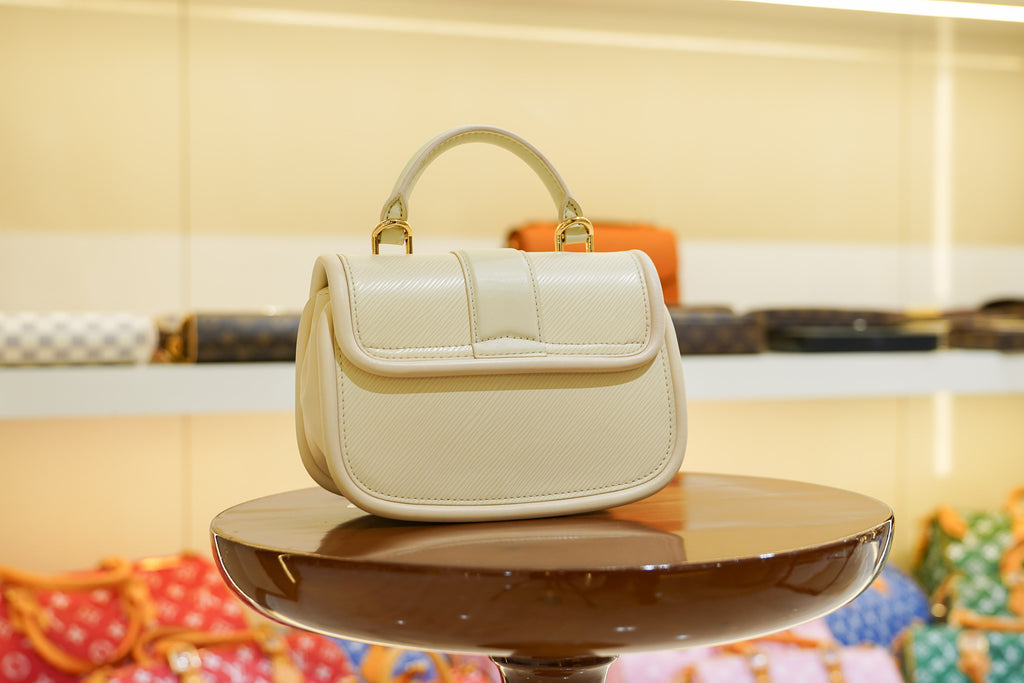 Louis Vuitton | Petite Malle – Leather – Cream – Gold Hardware