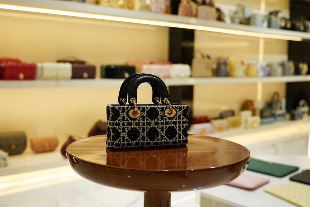 Dior | D-Joy Bag – Canvas – Black – Gold Hardware