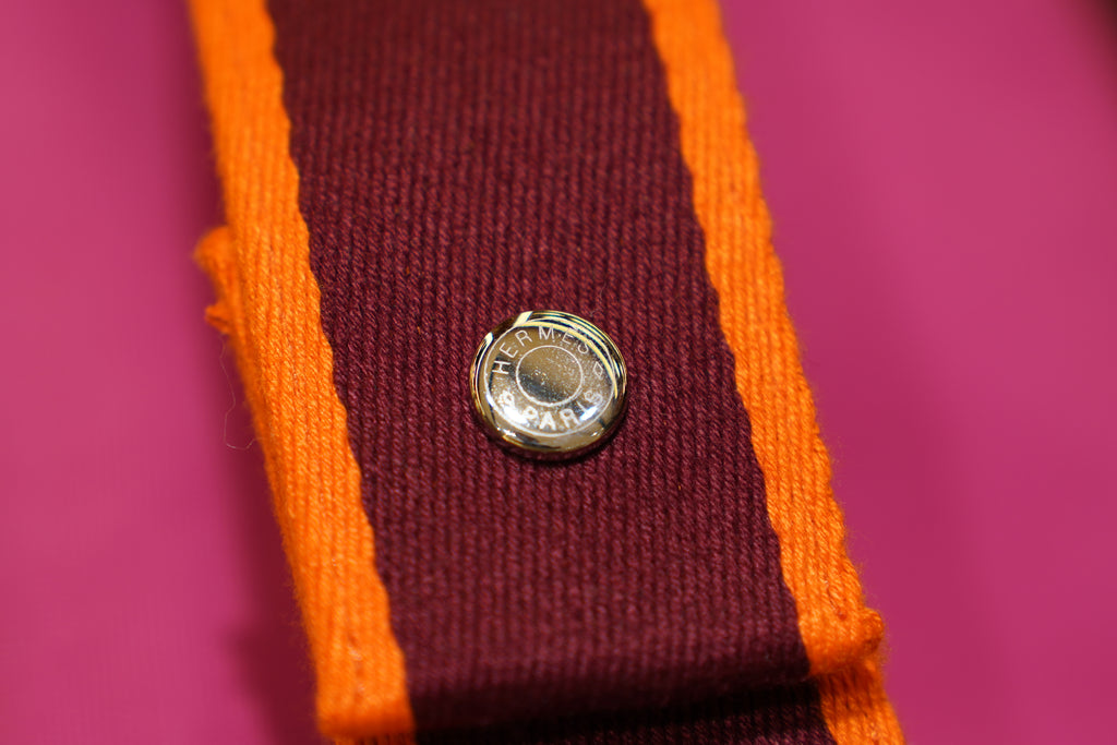 Hermes | Bride a Brac Large – Canvas – Pink – Orange Hardware