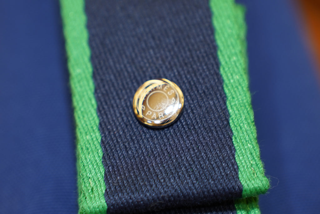 Hermes | Bride a Brac Small – Canvas – Blue – Green Hardware