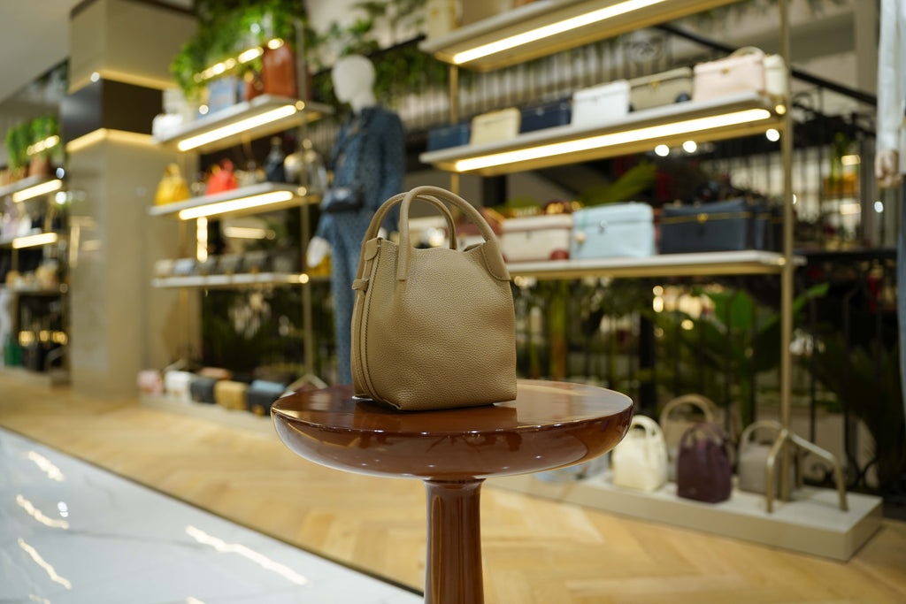 Loro Piana | Bale Bag (Small) – Leather – Beige – Gold Hardware