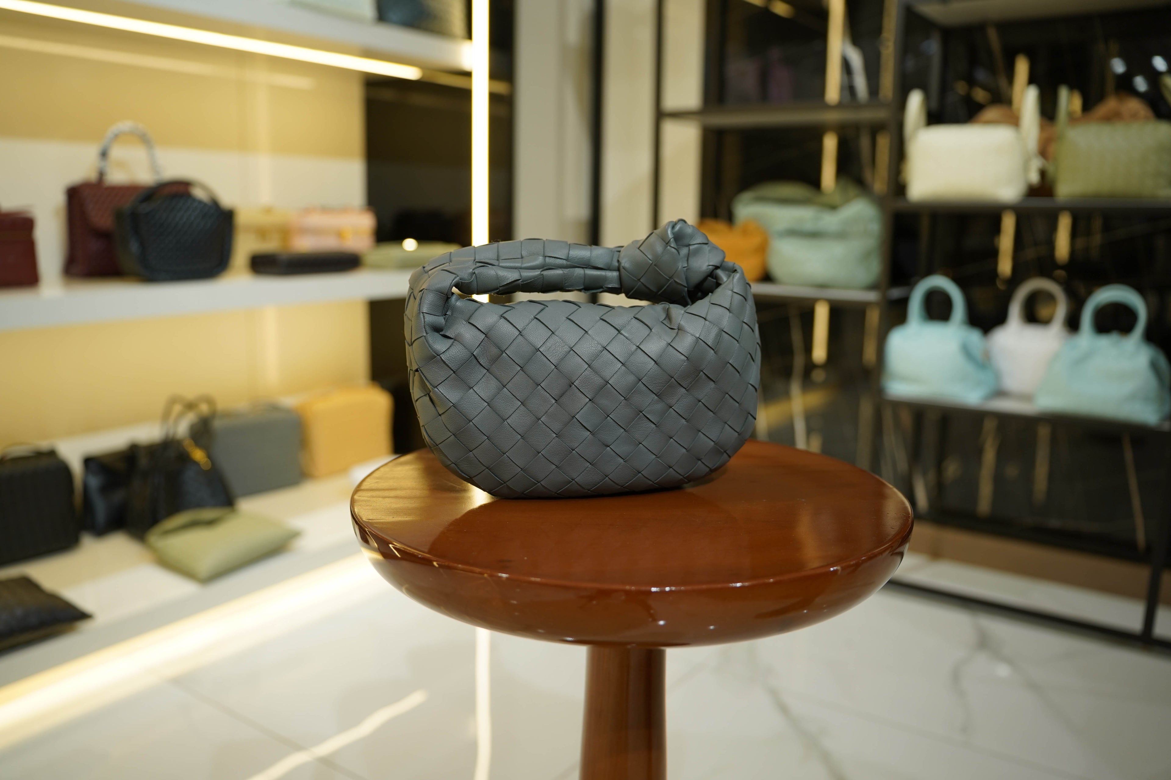 Bottega Veneta | Jodie – Nappa – Gray – Silver Hardware