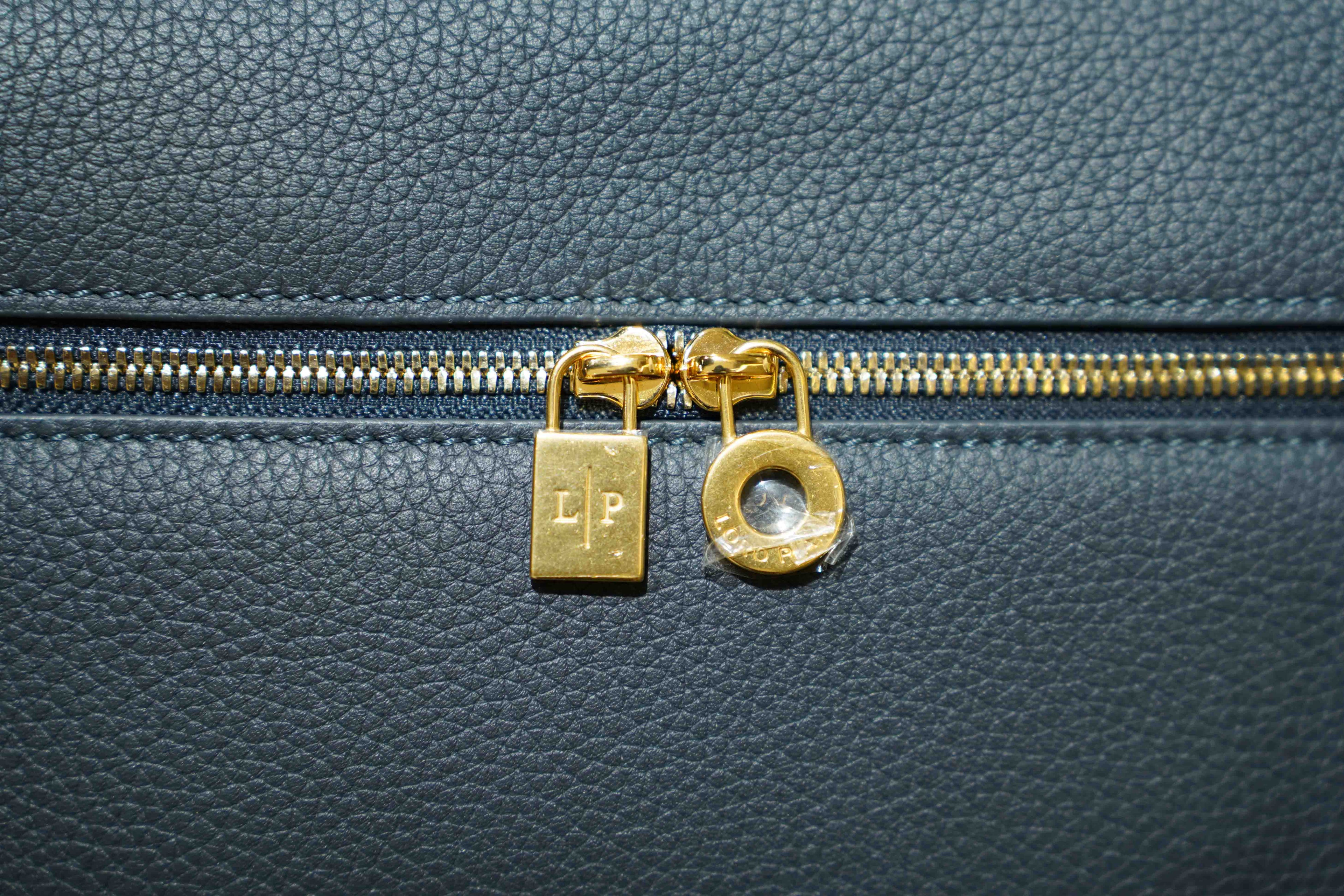 Loro Piana | Extra Bag L27 – Leather – Black – Gold Hardware