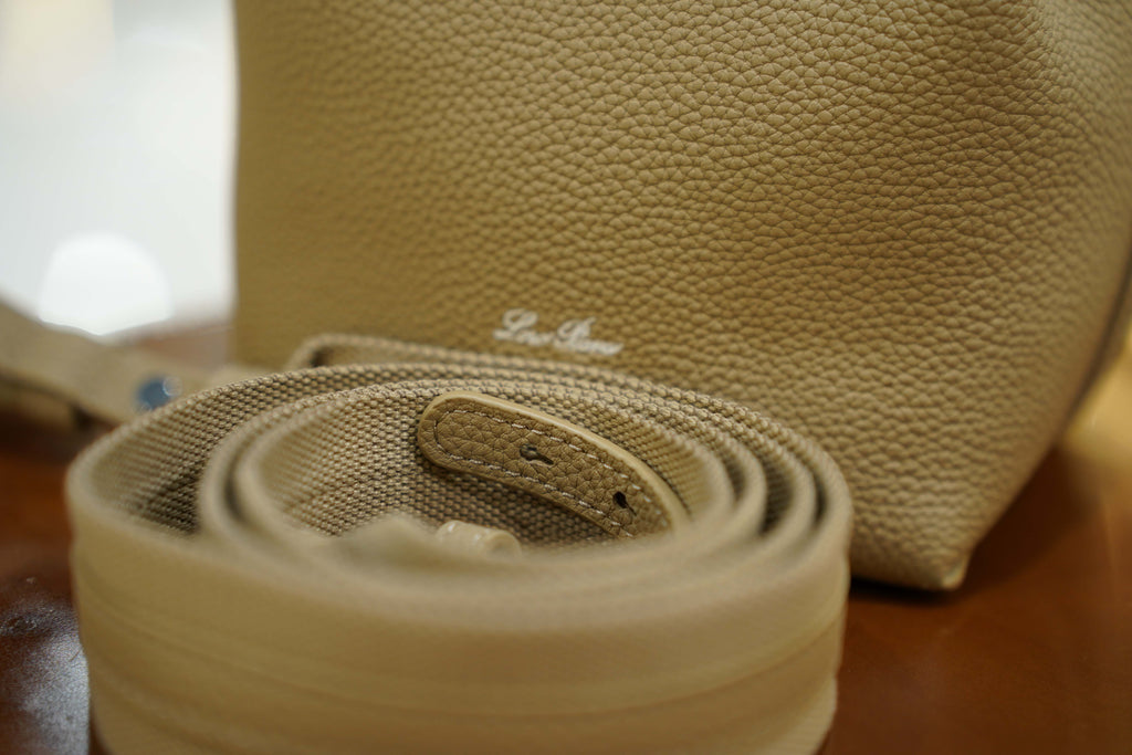 Loro Piana | Bale Bag (Small) – Leather – Beige – Gold Hardware