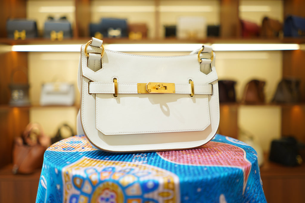 Hermes | Jypsiere – Leather – White – Gold Hardware